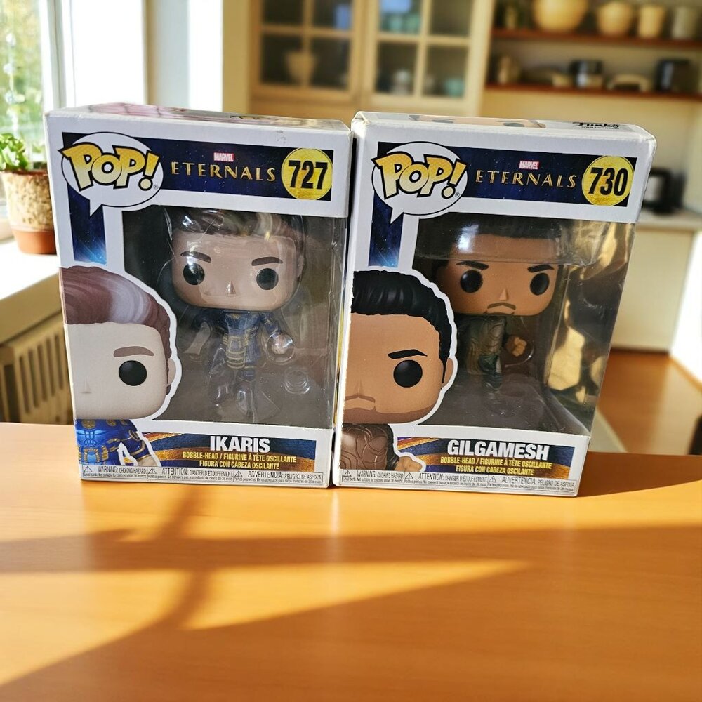 NEW Funko Pop Eternals Gilgamesh & Ikaris Figures in cases